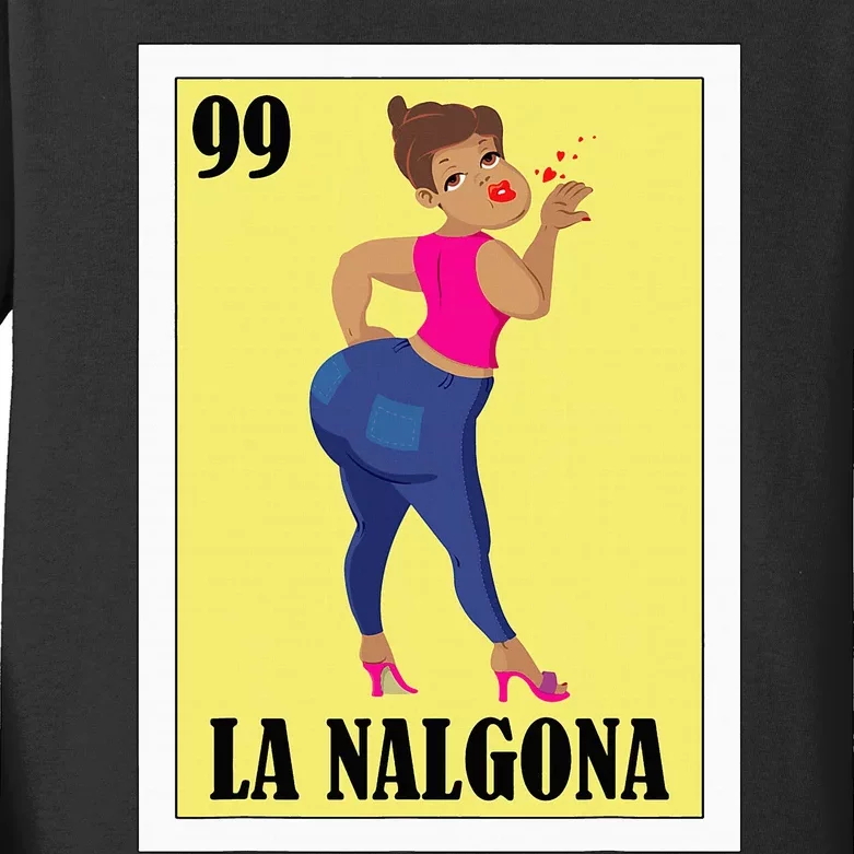 Funny Mexican Hispanas La Chingona Kids Long Sleeve Shirt