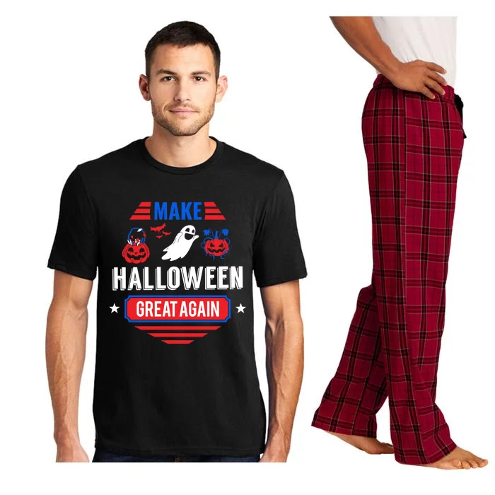 Funny Make Halloween Great Again Spooky Scary Ghost Gift Great Gift Pajama Set