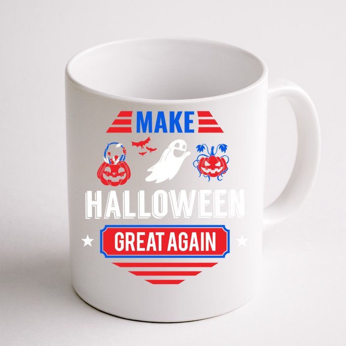 Funny Make Halloween Great Again Spooky Scary Ghost Gift Great Gift Front & Back Coffee Mug