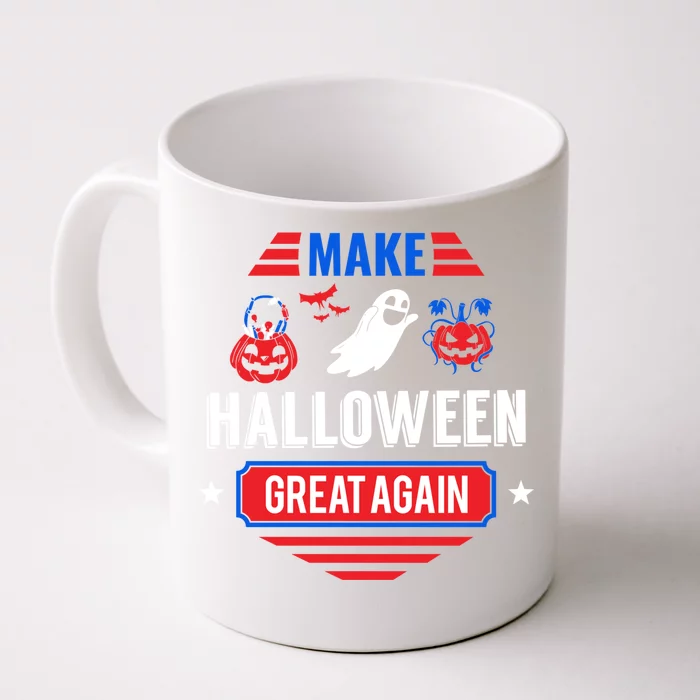 Funny Make Halloween Great Again Spooky Scary Ghost Gift Great Gift Front & Back Coffee Mug