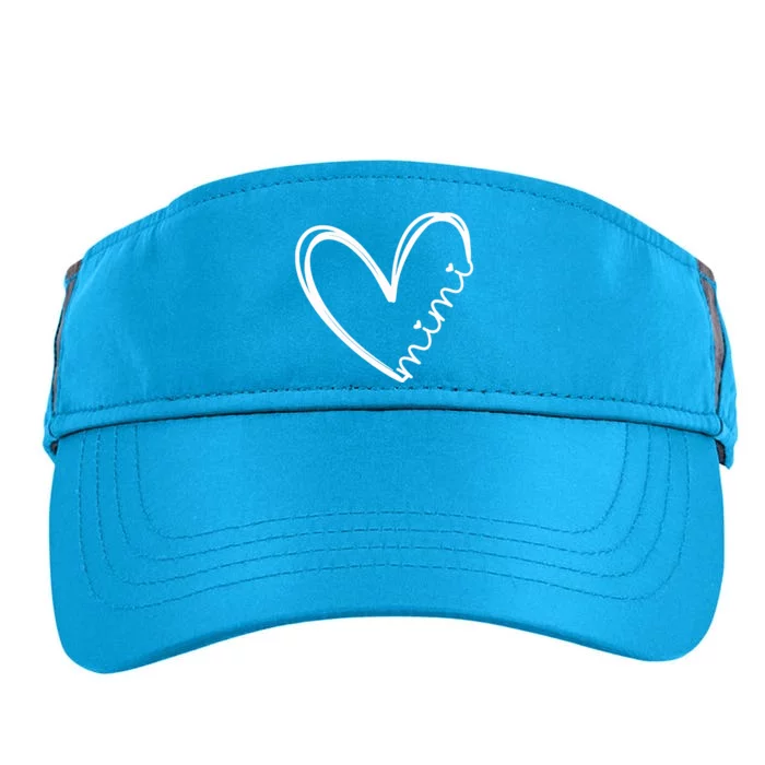 Funny Mimi Heart For Grandma Mother Day Wo Adult Drive Performance Visor