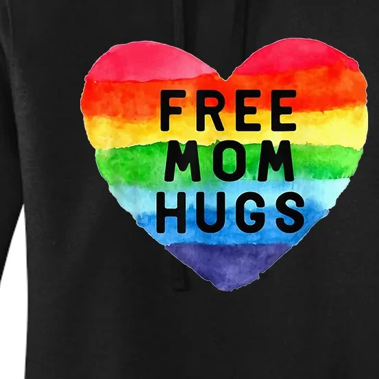 Free Mom Hugs Free Mom Hugs Inclusive Pride LGBTQIA Women's Pullover Hoodie