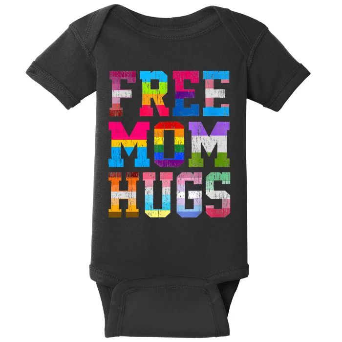 Free Mom Hugs For Pride Month Lgbt MotherS Day Baby Bodysuit