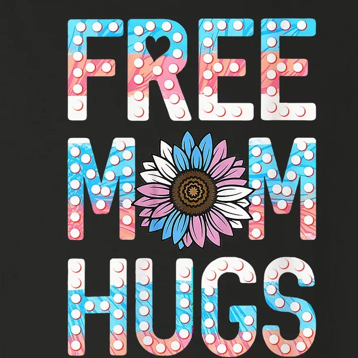 Free Mom Hugs Pride Lgbt Daisy Flower Hippie Toddler Long Sleeve Shirt