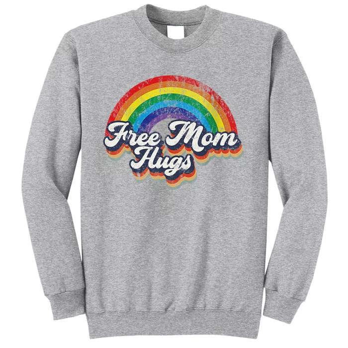 Free Mom Hugs Rainbow Heart LGBT Flag LGBT Pride Month Sweatshirt