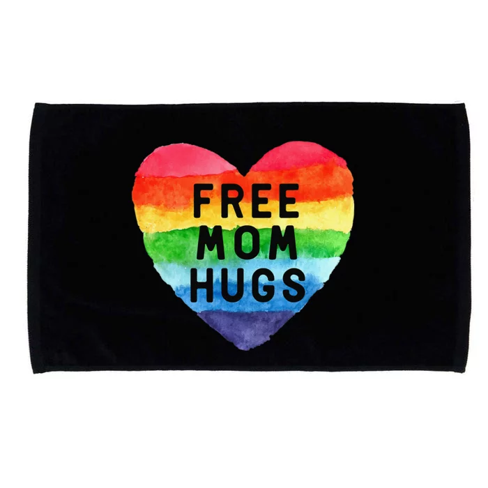 Free Mom Hugs Lgbt Flag Gay Lesbian Pride Parades Rainbow Microfiber Hand Towel