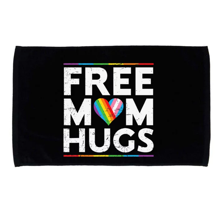 Free Mom Hugs Lgbt Pride Parades Rainbow Transg Flag Microfiber Hand Towel