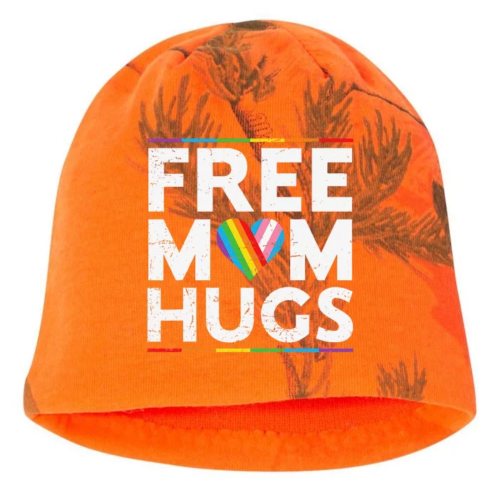 Free Mom Hugs Lgbt Pride Parades Rainbow Transg Flag Kati - Camo Knit Beanie