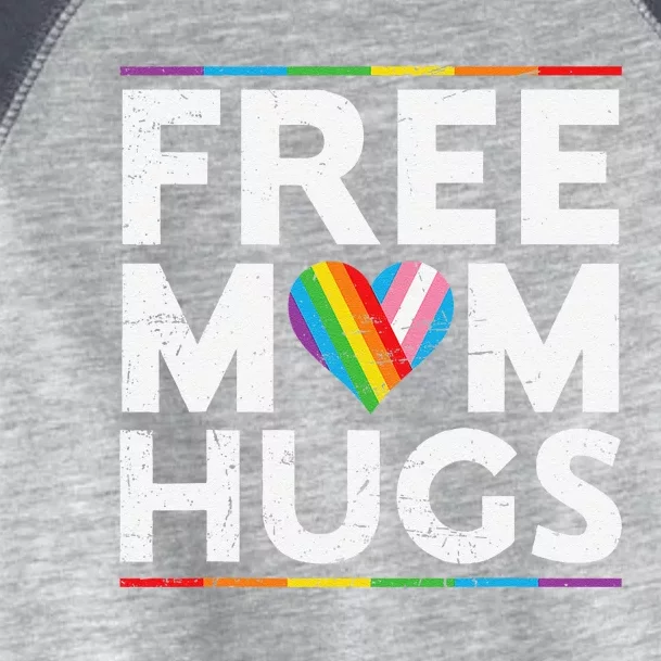 Free Mom Hugs Lgbt Pride Parades Rainbow Transg Flag Toddler Fine Jersey T-Shirt