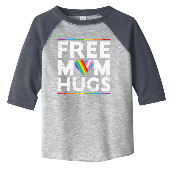 Free Mom Hugs Lgbt Pride Parades Rainbow Transg Flag Toddler Fine Jersey T-Shirt