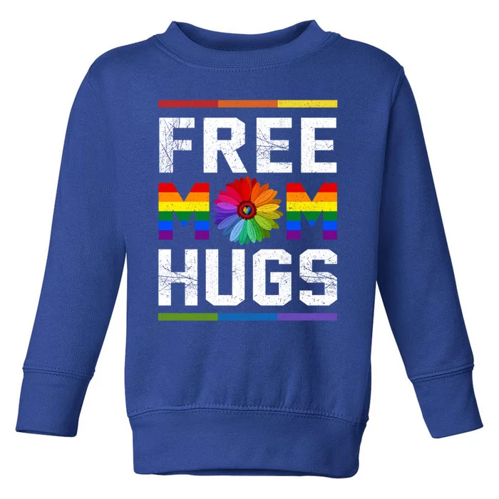 Free Mom Hugs Pride Gift Toddler Sweatshirt