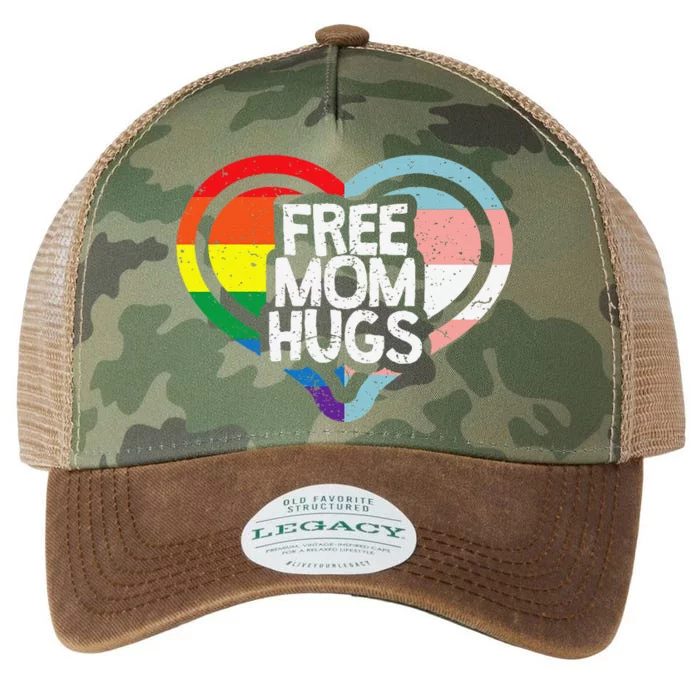 Free Mom Hugs Rainbow Pride Legacy Tie Dye Trucker Hat