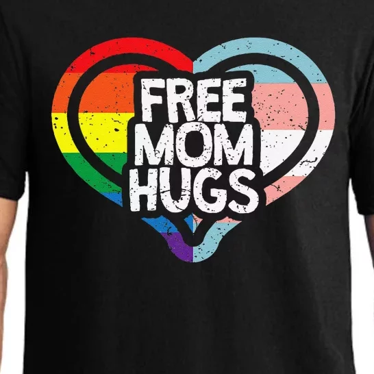 Free Mom Hugs Rainbow Pride Pajama Set