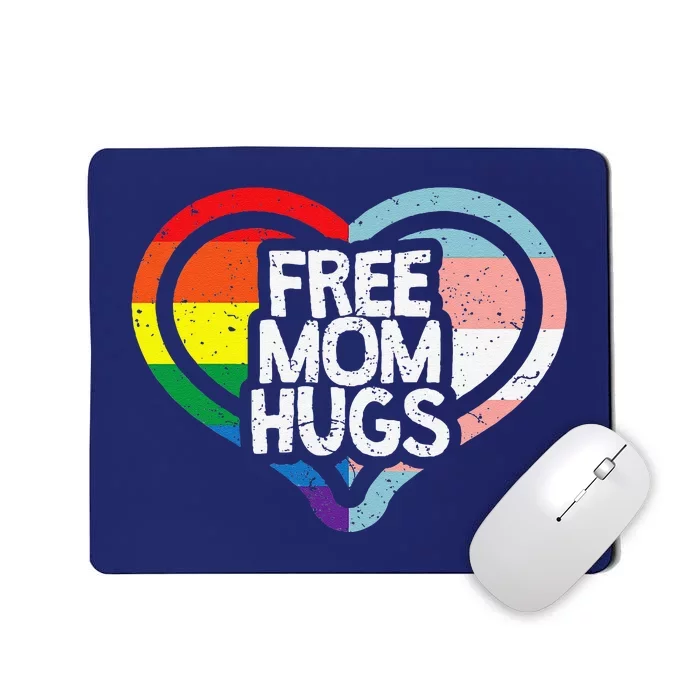 Free Mom Hugs Rainbow Pride Mousepad