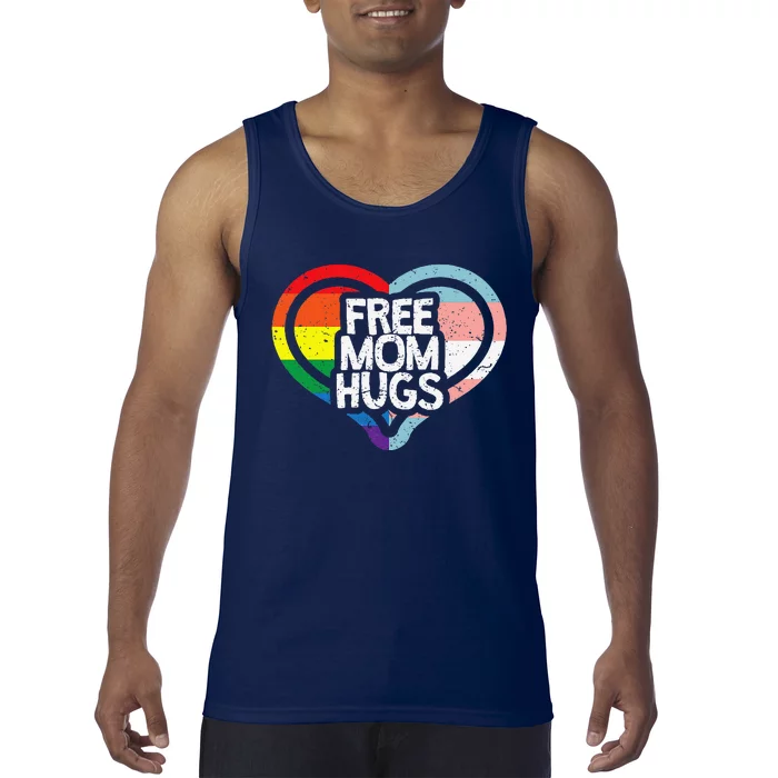 Free Mom Hugs Rainbow Pride Tank Top