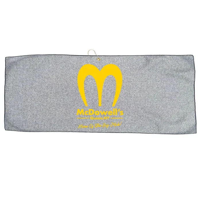 Funny McDowell's Home Of The Big Mick Large Microfiber Waffle Golf Towel