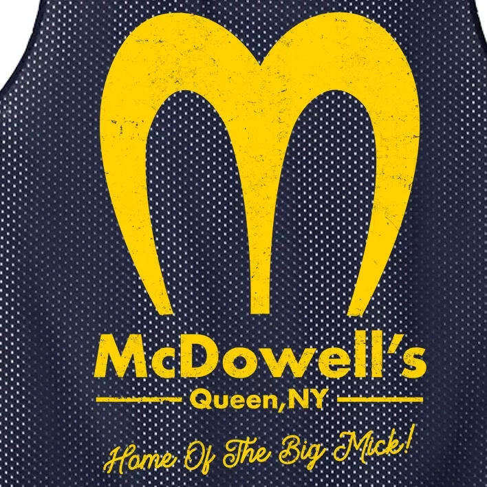 Funny McDowell's Home Of The Big Mick Mesh Reversible Basketball Jersey Tank