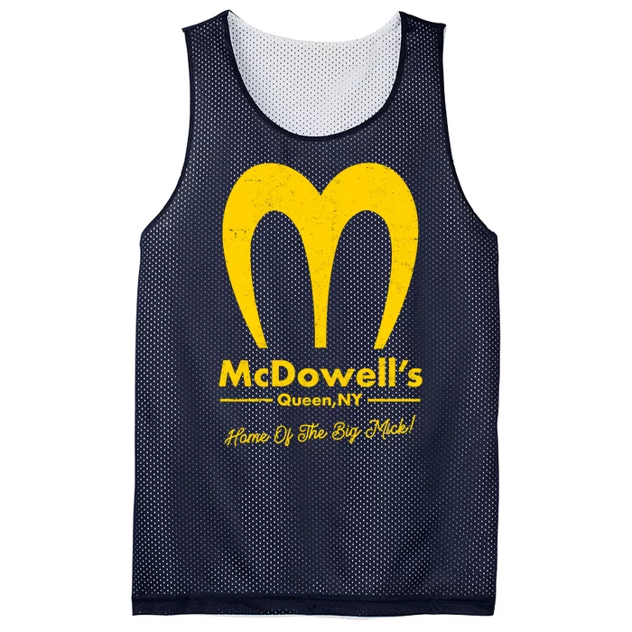 Funny McDowell's Home Of The Big Mick Mesh Reversible Basketball Jersey Tank