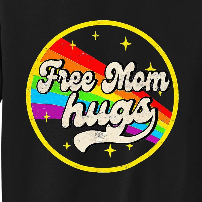 Free Mom Hugs Rainbow Heart LGBT Flag LGBT Pride Sweatshirt