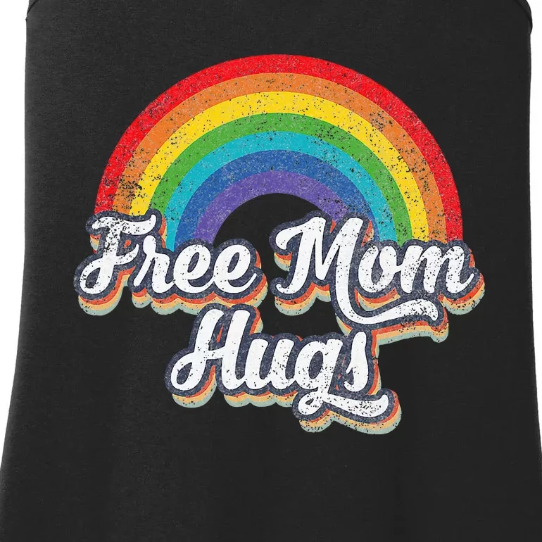 Free Mom Hugs Pride Rainbow Gay Lgbt Ladies Essential Tank