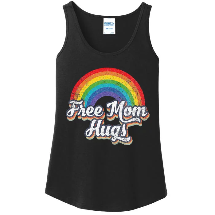 Free Mom Hugs Pride Rainbow Gay Lgbt Ladies Essential Tank