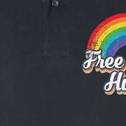 Free Mom Hugs Pride Rainbow Gay Lgbt Softstyle Adult Sport Polo