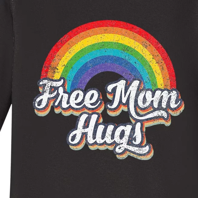 Free Mom Hugs Pride Rainbow Gay Lgbt Baby Long Sleeve Bodysuit