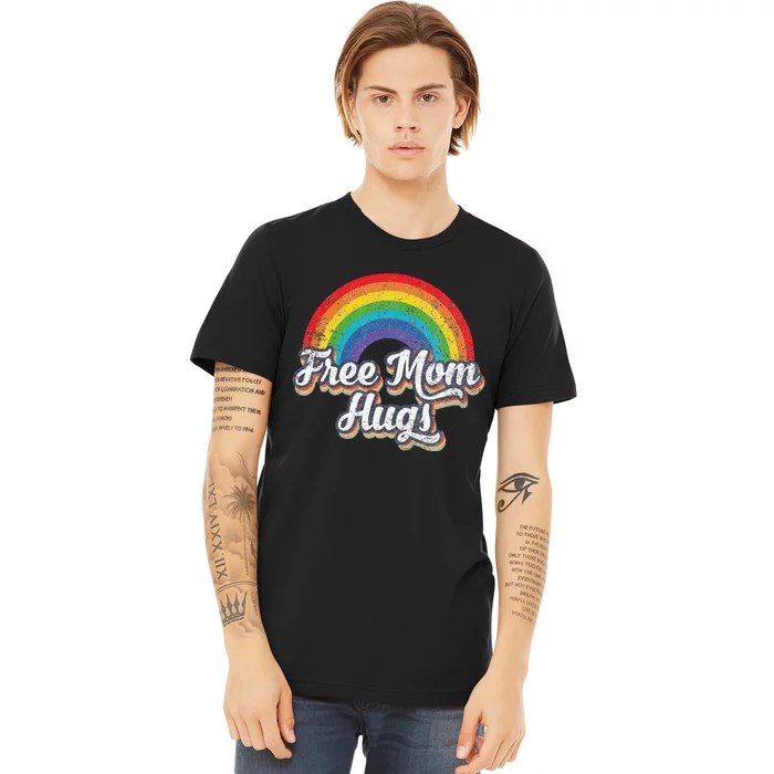 Free Mom Hugs Pride Rainbow Gay Lgbt Premium T-Shirt