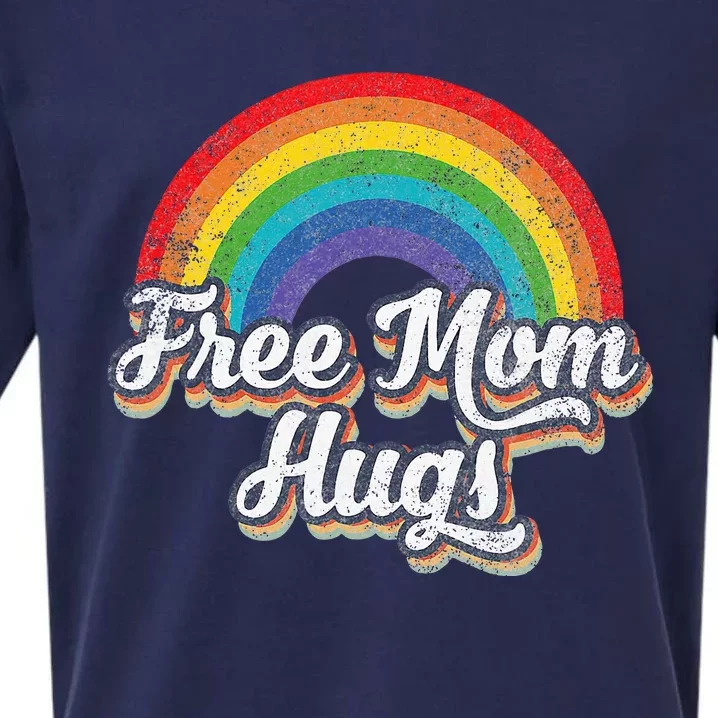 Free Mom Hugs Pride Rainbow Gay Lgbt Sueded Cloud Jersey T-Shirt