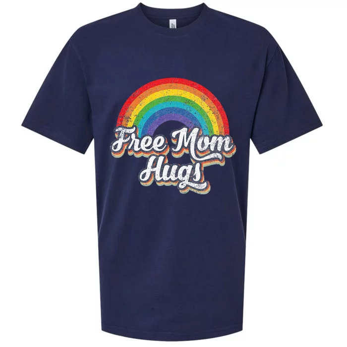 Free Mom Hugs Pride Rainbow Gay Lgbt Sueded Cloud Jersey T-Shirt