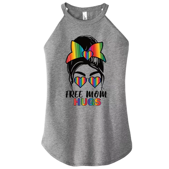 Free Mom Hugs Funny Gift Women’s Perfect Tri Rocker Tank