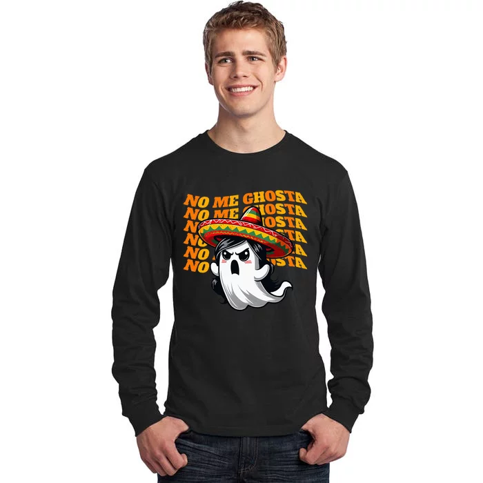 Funny Mexican Halloween Ghost Costume Tall Long Sleeve T-Shirt