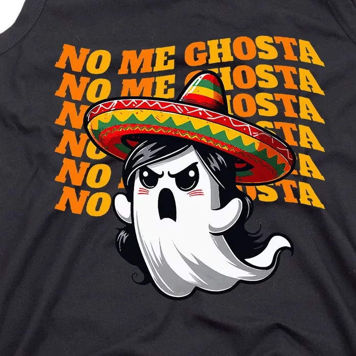 Funny Mexican Halloween Ghost Costume Tank Top