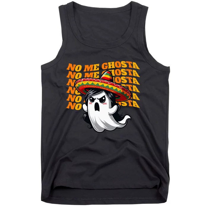 Funny Mexican Halloween Ghost Costume Tank Top