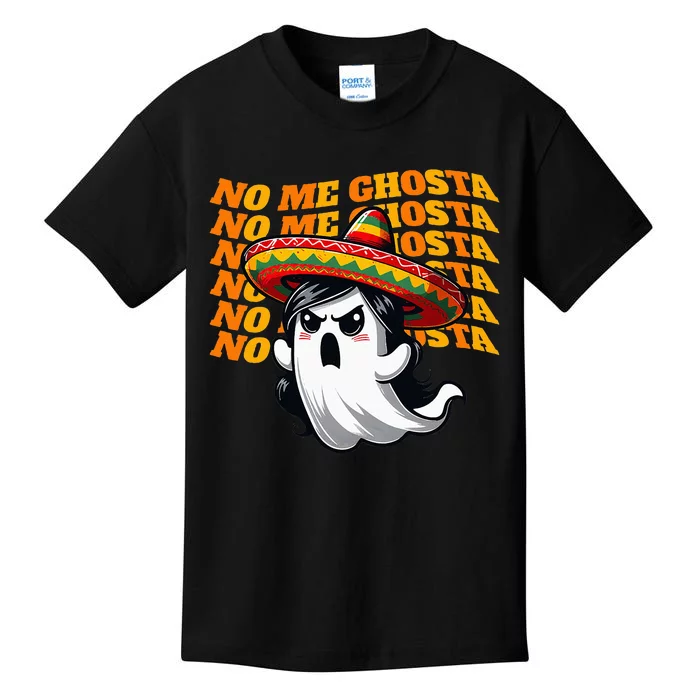 Funny Mexican Halloween Ghost Costume Kids T-Shirt