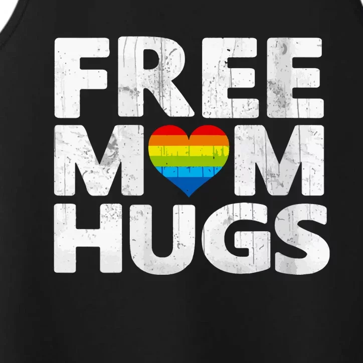 Free Mom Hugs, Free Mom Hugs Rainbow Gay Pride Performance Tank