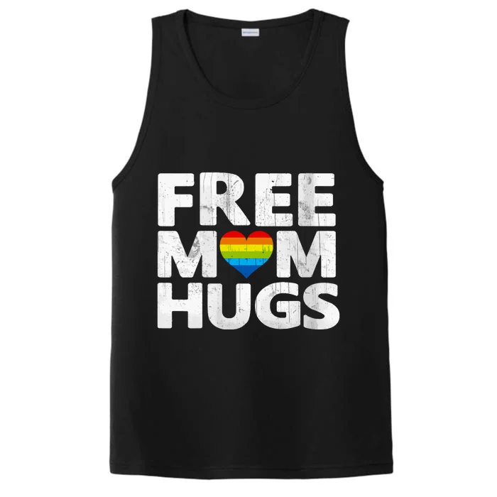 Free Mom Hugs, Free Mom Hugs Rainbow Gay Pride Performance Tank