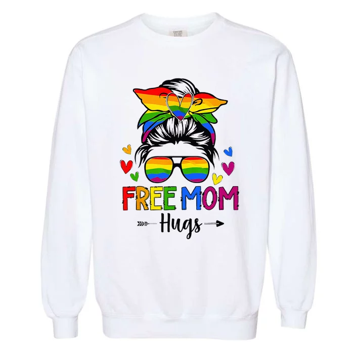 Free Mom Hugs Free Mom Hugs Inclusive Pride LGBTQIA Garment-Dyed Sweatshirt