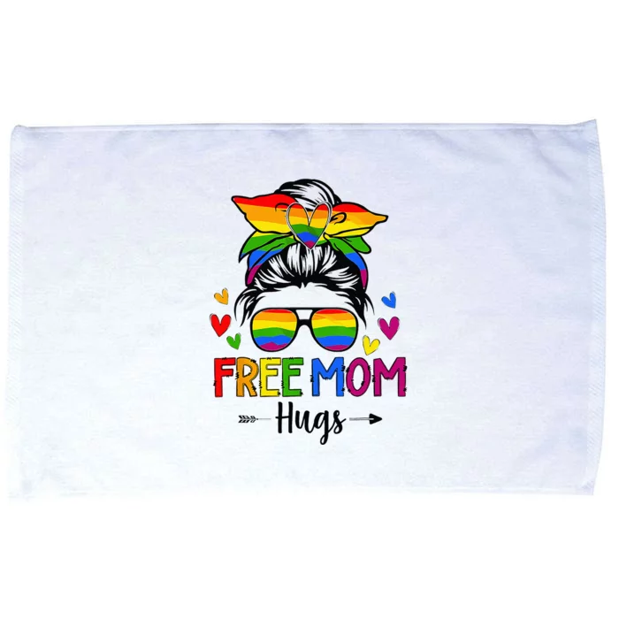 Free Mom Hugs Free Mom Hugs Inclusive Pride LGBTQIA Microfiber Hand Towel