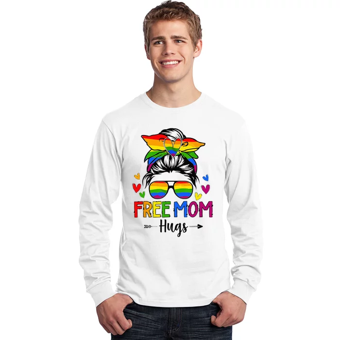 Free Mom Hugs Free Mom Hugs Inclusive Pride LGBTQIA Long Sleeve Shirt