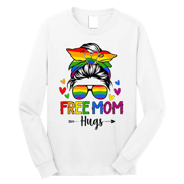 Free Mom Hugs Free Mom Hugs Inclusive Pride LGBTQIA Long Sleeve Shirt