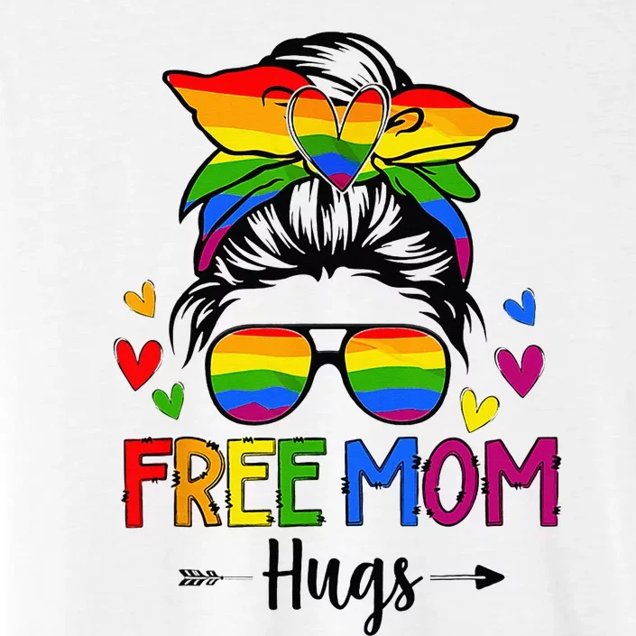 Free Mom Hugs Free Mom Hugs Inclusive Pride LGBTQIA ChromaSoft Performance T-Shirt