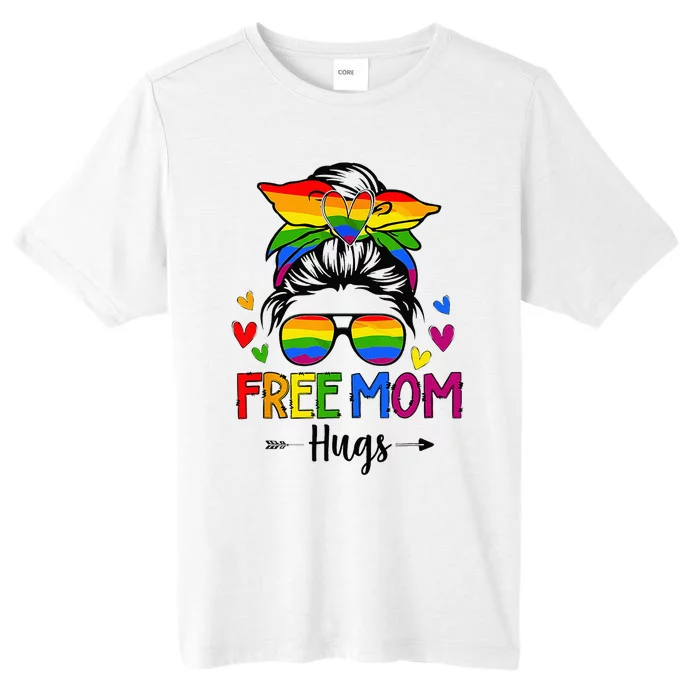 Free Mom Hugs Free Mom Hugs Inclusive Pride LGBTQIA ChromaSoft Performance T-Shirt