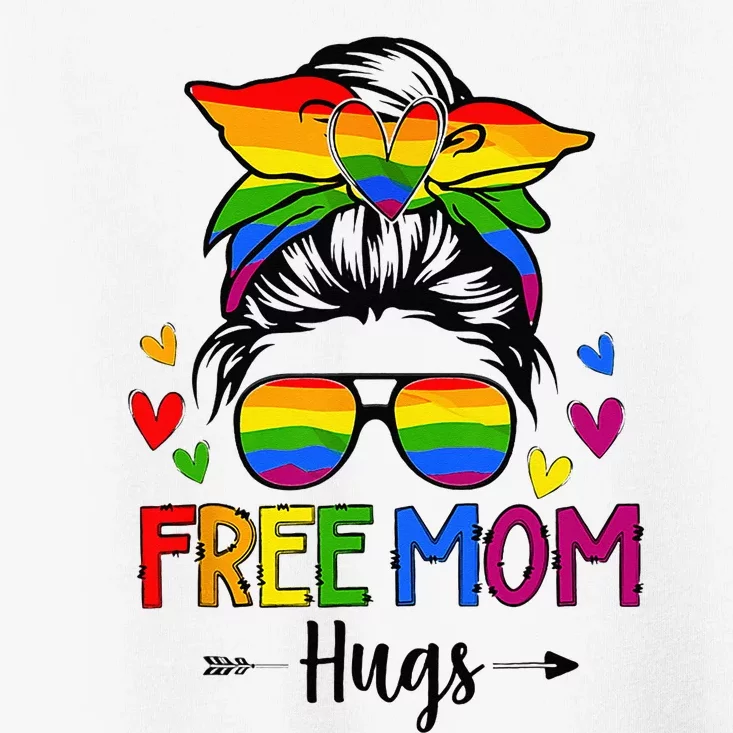 Free Mom Hugs Free Mom Hugs Inclusive Pride LGBTQIA Toddler T-Shirt