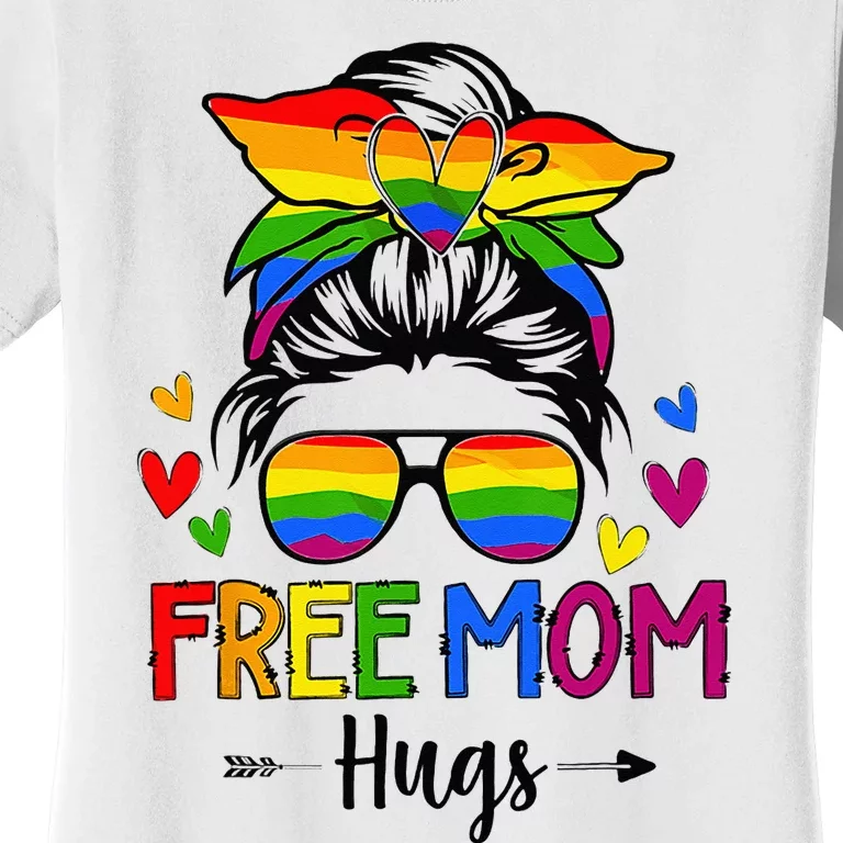 Free Mom Hugs Free Mom Hugs Inclusive Pride LGBTQIA Women's T-Shirt