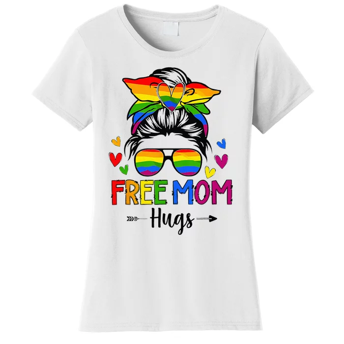 Free Mom Hugs Free Mom Hugs Inclusive Pride LGBTQIA Women's T-Shirt