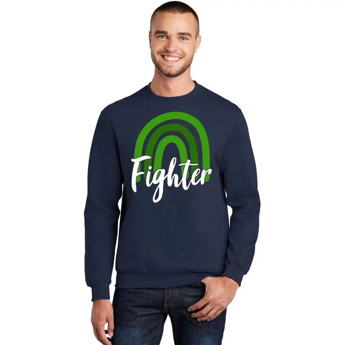 Fighter Mental Health Awareness Rainbow Tall Sweatshirt