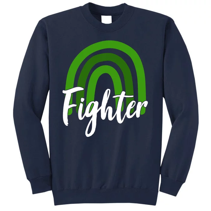 Fighter Mental Health Awareness Rainbow Tall Sweatshirt