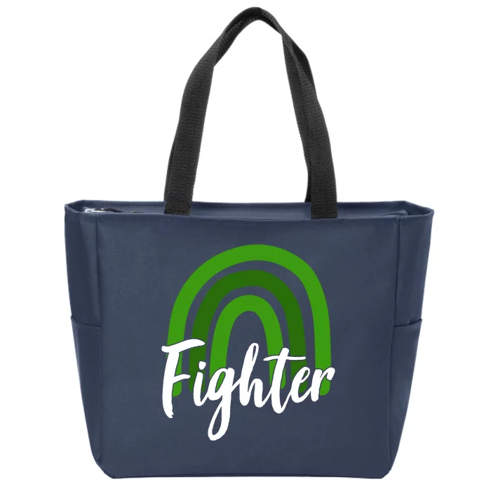 Fighter Mental Health Awareness Rainbow Zip Tote Bag