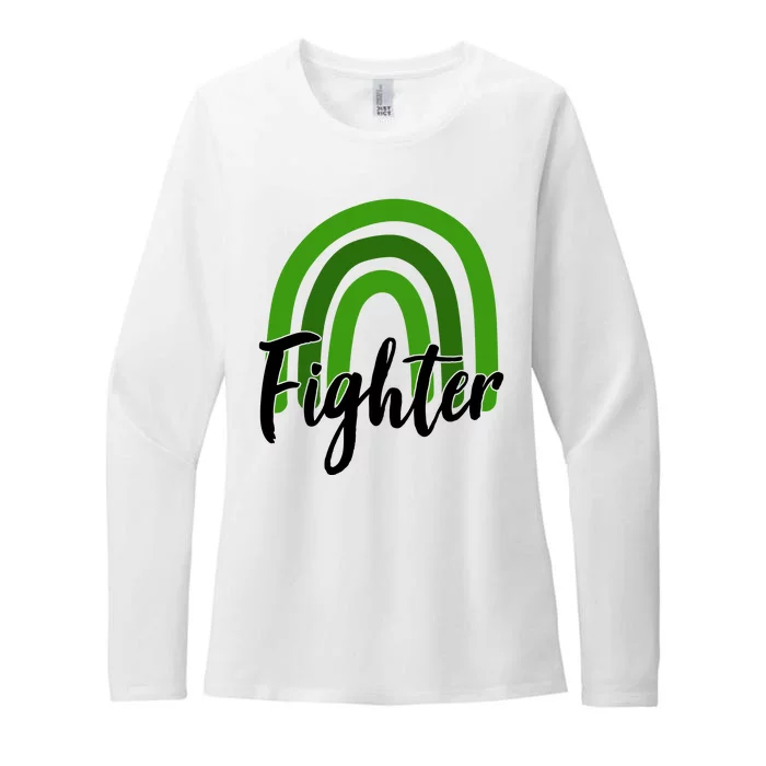 Fighter Mental Health Awareness Rainbow Womens CVC Long Sleeve Shirt